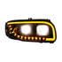 32919 by UNITED PACIFIC - Headlight - Right Side, LED, Projector, Blackout, with Turn Signal and Light Bar