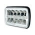 34122 by UNITED PACIFIC - Headlight - 9 High Power, RH/LH, 5 x 7" Rectangle, Black Housing, High/Low Beam, with 6 Bright White LED Position Light Bar