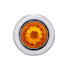 34847 by UNITED PACIFIC - Clearance Light - 4 LED, Amber LED/Lens, Dual Function, Mini Watermelon Style