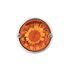 35009 by UNITED PACIFIC - Marker Light - Amber Lens, LED, Stainless Steel Bezel, Watermelon Style