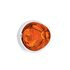 35010 by UNITED PACIFIC - Marker Light - Amber LED, Dark Amber Lens, Stainless Steel Bezel, Watermelon Style