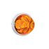 35014 by UNITED PACIFIC - Marker Light - (2) Amber LED, Amber Lens, Stainless Steel Bezel, Watermelon Style