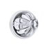 35031 by UNITED PACIFIC - Marker Light - (4) Amber LED, Clear Lens, Stainless Steel Bezel, Watermelon Style