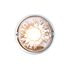 35031 by UNITED PACIFIC - Marker Light - (4) Amber LED, Clear Lens, Stainless Steel Bezel, Watermelon Style