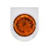 35052 by UNITED PACIFIC - Marker Light - Amber LED, Dark Amber Lens, Stainless Steel Bracket, Watermelon Style