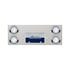 35066 by UNITED PACIFIC - Light Panel - Stainless Steel, Rear, Center, with LED 4" GloLight & Visors, Red LED/Clear Lens