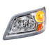 35723 by UNITED PACIFIC - ExacFit™ OE Style Headlight Assembly - LH, Chrome Housing, High/Low Beam, H4/4157 Bulb