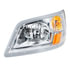 35723 by UNITED PACIFIC - ExacFit™ OE Style Headlight Assembly - LH, Chrome Housing, High/Low Beam, H4/4157 Bulb