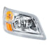 35724 by UNITED PACIFIC - ExacFit™ OE Style Headlight Assembly - RH, Chrome Housing, High/Low Beam, H4/4157 Bulb