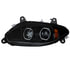 35735 by UNITED PACIFIC - Headlight - L/H, Black, 17 LED, for 2018-2023 International LT Trucks