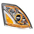 35754 by UNITED PACIFIC - Headlight - R/H, Chrome, LED, High Beam/Low Beam, for 2013-2017 Volvo VN/VNL