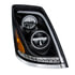 35756 by UNITED PACIFIC - Headlight - R/H, Black, ALL LED, High Beam/Low Beam, for 2013-2017 Volvo VN/VNL