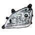 35779 by UNITED PACIFIC - Projection Headlight Assembly - LH, Chrome Housing, High/Low Beam, H7 Bulb, with LED Signal (Sequential) and LED Position Light