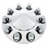 10254 by UNITED PACIFIC - Axle Hub Cover - Axle Cover, 33mm Nut Cover, Chrome, Pointed