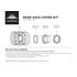 10263 by UNITED PACIFIC - Axle Hub Cover Kit - Axle Cover Set, Rear, 33mm, Chrome, for International