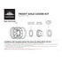 10317 by UNITED PACIFIC - Axle Hub Cover Kit - Chrome, Dome, with 33mm Thread-On Cylinder Nut Cover