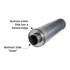 10333 by UNITED PACIFIC - Exhaust Muffler - 5" x 51"