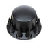 10342 by UNITED PACIFIC - Axle Hub Cover - Rear, Matte Black, Dome, with 33mm Spike Thread-On Nut Cover