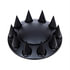 10341 by UNITED PACIFIC - Axle Hub Cover - Front, Matte Black, Dome, with 33mm Spike Thread-On Nut Cover