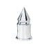 10554CB by UNITED PACIFIC - Wheel Lug Nut Cover Set - 33mm x 4 3/8", Chrome, Plastic, V- Spike, Push-On Style