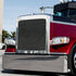 21050 by UNITED PACIFIC - Grille Insert - Aluminum, Billet Style, with Horizontal Bars, for Peterbilt 389