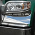 29129 by UNITED PACIFIC - Headlight Trim Panel - Stainless Steel, Below Headlight Fender, for 2007+ Peterbilt 388/389