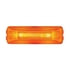 30051AK-C by UNITED PACIFIC - Clearance/Marker Light - Incandescent, Amber Lens, Rectangle Design, with Chrome Bracket