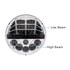 31084 by UNITED PACIFIC - Headlight - 12 High Power, LED, RH/LH, 7", Round, Chrome Housing, High/Low Beam