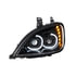 31092 by UNITED PACIFIC - Projection Headlight Assembly - LH, LED, Black Housing, High/Low Beam, with LED Signal Light, Position Light and Side Marker