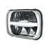 31120 by UNITED PACIFIC - Headlight - 7 High Power, LED, RH/LH, 5 x 7", Rectangle, Chrome Housing, High/Low Beam, with LED Light Bar and Reinforced Aluminum Reflector