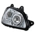 31159 by UNITED PACIFIC - Projection Headlight Assembly - RH, Chrome Housing, High/Low Beam, H11/HB3 Bulb, with Signal Light