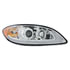 31180 by UNITED PACIFIC - Projection Headlight Assembly - RH, Chrome Housing, High/Low Beam, H7/H1/3457 Bulb, with Signal Light, LED Position Light Bar and Side Marker