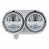 31201 by UNITED PACIFIC - Headlight - 8 High Power, LED, RH/LH, 5-3/4", Round, Silver Housing, High/Low Beam