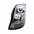 31230 by UNITED PACIFIC - Projection Headlight Assembly - LH, Chrome Housing, High/Low Beam, with Amber LED Light Bar