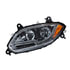 35757 by UNITED PACIFIC - Headlight Assembly - LED, LH, Chrome Housing, High/Low Beam, with Amber LED Signal Light, White LED Position Light and Amber LED Side Marker