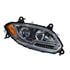 35758 by UNITED PACIFIC - Headlight Assembly - LED, RH, Chrome Housing, High/Low Beam, with Amber LED Signal Light, White LED Position Light and Amber LED Side Marker