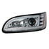 35765 by UNITED PACIFIC - Projection Headlight Assembly - LH, Chrome Housing, High/Low Beam, H7 Quartz Bulb, with 24 LED Signal (Sequential), 18 LED DRL/Position Light and Side Marker