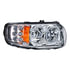 35785 by UNITED PACIFIC - Headlight Assembly - RH, LED, Chrome Housing, High/Low Beam, with 6 LED Signal and 100 LED Position Light