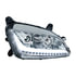 35813 by UNITED PACIFIC - Projection Headlight Assembly - RH, Chrome Housing, High/Low Beam, H9 Quartz/H1 Quartz Bulb, with LED Signal Light and LED Position Light