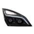 35822 by UNITED PACIFIC - Projection Headlight Assembly - RH, LED, Black Housing, High/Low Beam, with LED Signal Light and White LED Position Light