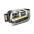 35912 by UNITED PACIFIC - Headlight - R/H, LED Projector, Chrome Inner Housing, with Turn Signal Light