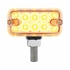 36418 by UNITED PACIFIC - Auxiliary Light - 10 LED Dual Function T Mount Reflector Double Face Light, with No Bezel, Amber & Red LED/Clear Lens