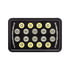 36449 by UNITED PACIFIC - Headlight - 18 High Power LED, RH/LH, 5 x 7" Rectangle, Black Housing, High/Low Beam, with Bright White 10 LED Position Light Bar