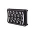 36449 by UNITED PACIFIC - Headlight - 18 High Power LED, RH/LH, 5 x 7" Rectangle, Black Housing, High/Low Beam, with Bright White 10 LED Position Light Bar