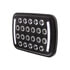 36450 by UNITED PACIFIC - Headlight - 22 High Power, LED, RH/LH, 5 x 7" Rectangle, Black Housing, High/Low Beam, with Bright White 12 LED Position Light Bar