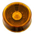 36579 by UNITED PACIFIC - Clearance/Marker Light - 4 LED, 2-1/2" Round, Abyss Lens Design, with Plastic Housing, Amber LED/Amber Lens