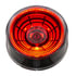 36582 by UNITED PACIFIC - Clearance/Marker Light - 4 LED, 2-1/2" Round, Abyss Lens Design, with Plastic Housing, Red LED/Clear Lens