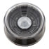 36583 by UNITED PACIFIC - Clearance/Marker Light - 4 LED 2-1/2" Round, Abyss Lens Design, with Plastic Housing, White LED/Clear Lens