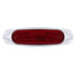 36816 by UNITED PACIFIC - Clearance/Marker Light - 4 LED LightTrack, Red LED/Red Lens, With Chrome Bezel