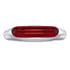 36816 by UNITED PACIFIC - Clearance/Marker Light - 4 LED LightTrack, Red LED/Red Lens, With Chrome Bezel